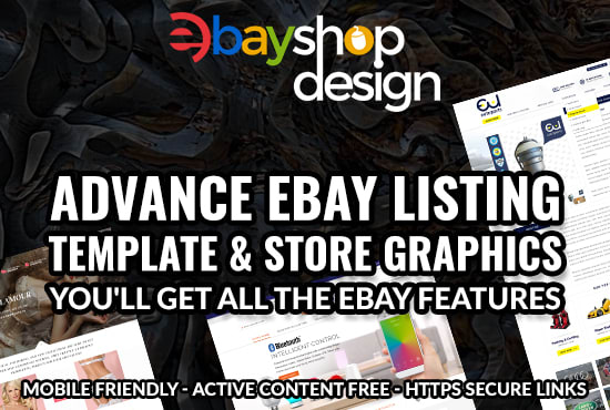 I will advance ebay store design, ebay shop design, listing template