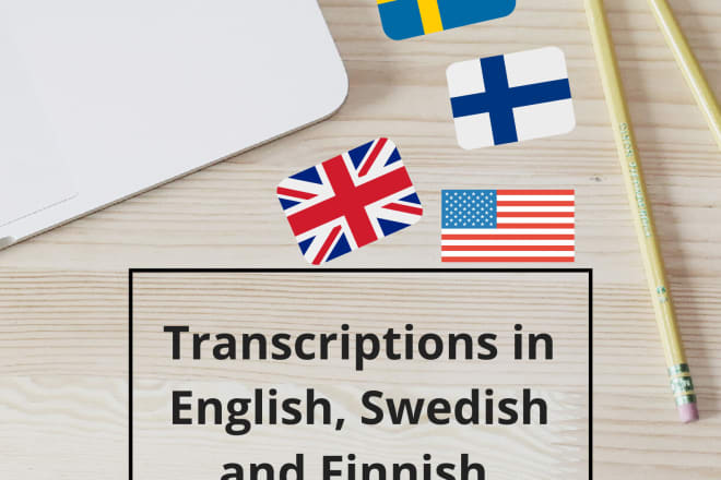 I will audio transcription in english, swedish and finnish