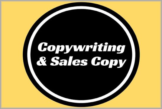 I will be the effective sales copy writer who markets you
