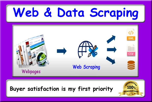 I will be your best web scraper, data scraper