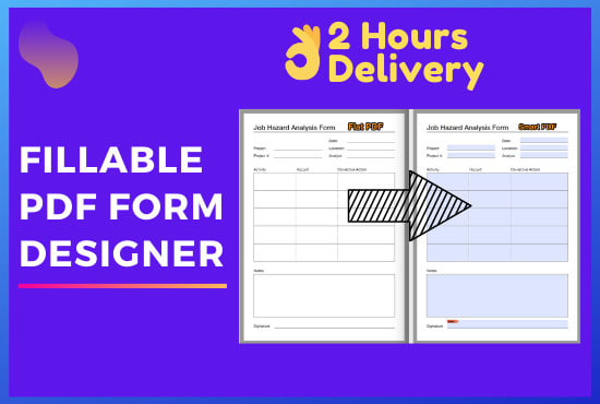 I will be your fillable pdf form designer