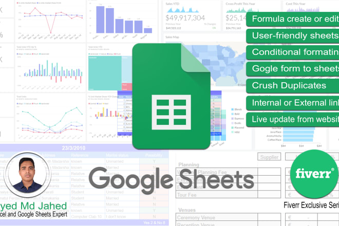 I will be your google sheets expert