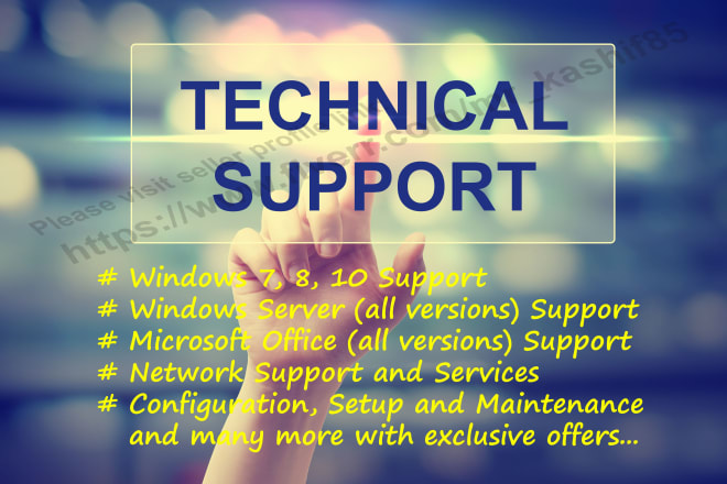 I will be your technical support engineer to fix IT issues remotely