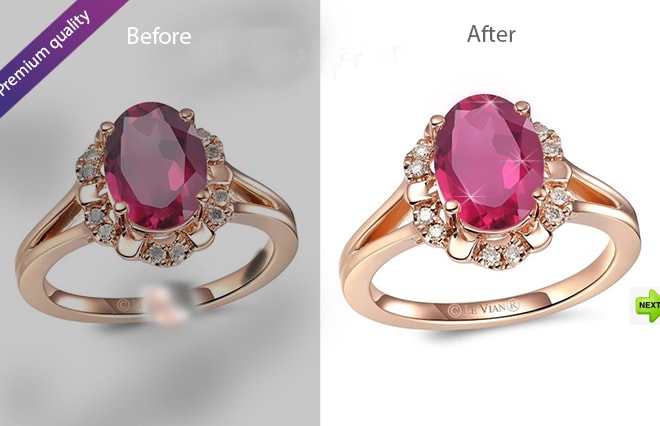 I will best HD quality jewelry retouch and jewelry photo editing