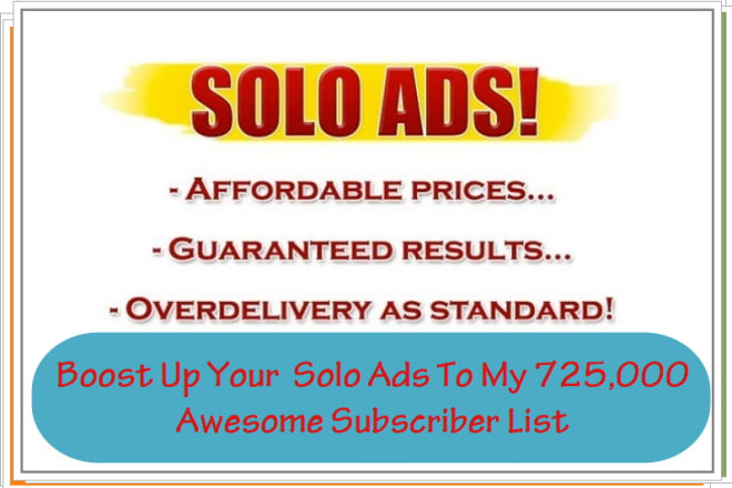 I will boost Up your solo ads
