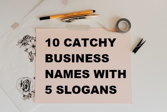 I will brainstorm 10 original name ideas for your business, brand or service