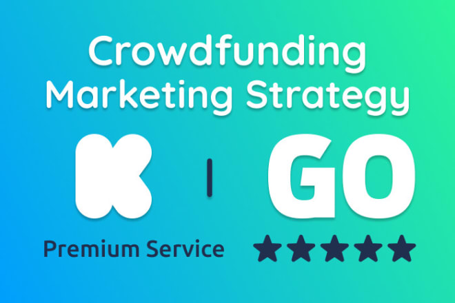 I will build a marketing strategy for kickstarter or indiegogo
