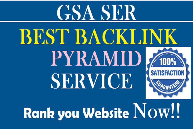 I will build backlinks pyramid using search engine ranker