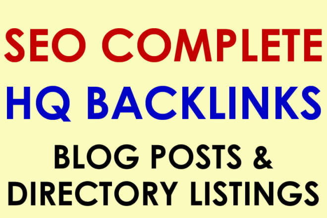 I will build dripfeed high quality blog posts and directory listings