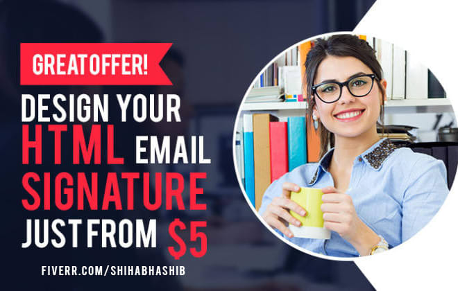 I will clickable HTML email signature for outlook gmail in 24 hours