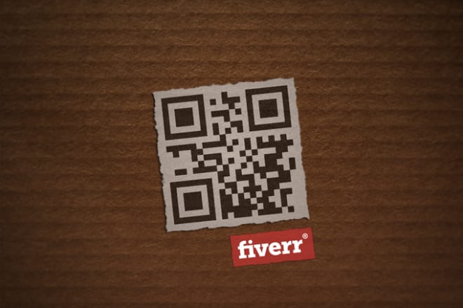 I will combine your logo or text with a QR Code