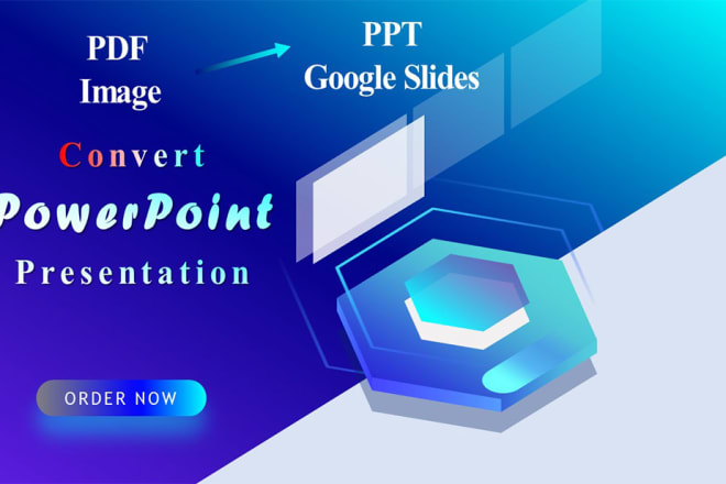I will convert image, pdf to powerpoint slides in PPT or pptx format