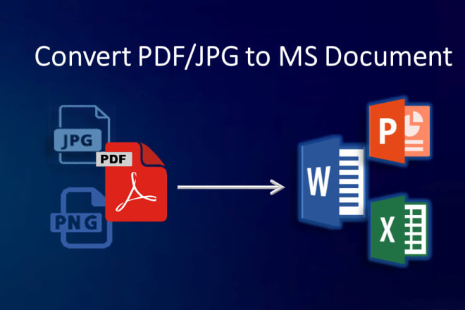 I will convert PDF to ms word document