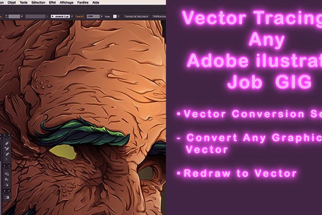 I will convert redraw to vector ai, eps, jpg, png, psd, etc in adobe illustrator