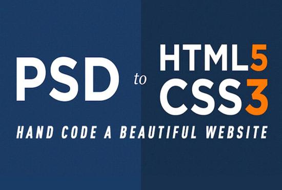 I will convert your PSD to HTML, CSS fully responsive with satisfactory revision