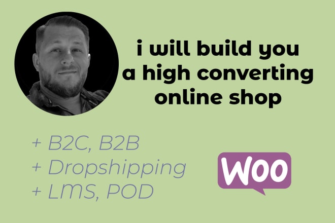 I will craft a high converting b2c b2b dropshipping wholesale online shop