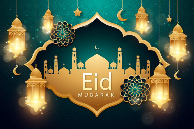 I will creat a great eid mubarek greeting card and social media post