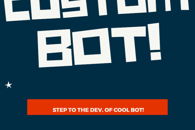 I will create a discord bot for you