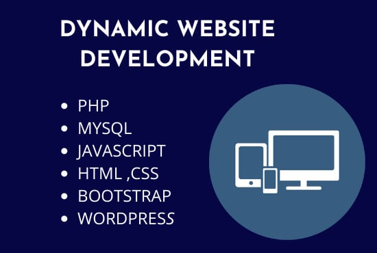 I will create a dynamic website using php, mysql,html5