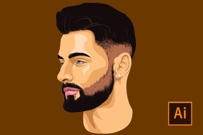 I will create a high realistic vector portrait from photo