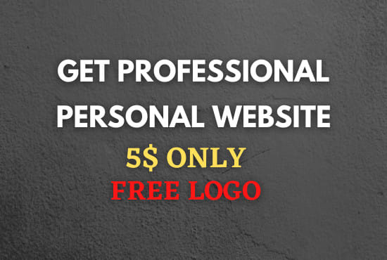 I will create a personal website for you