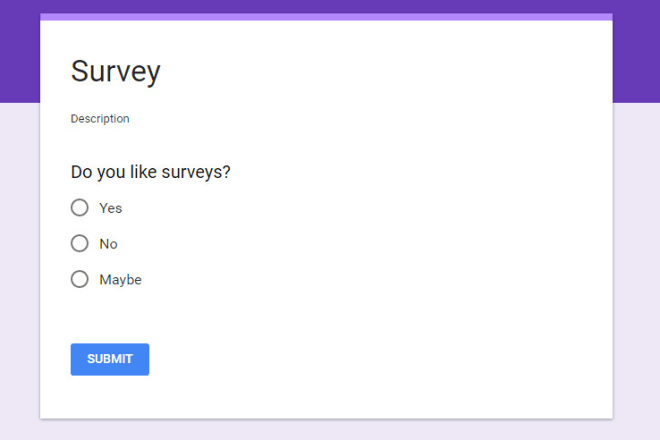 I will create a survey for you