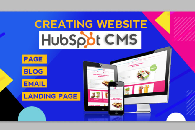 I will create a website or landing page with hubspot cms