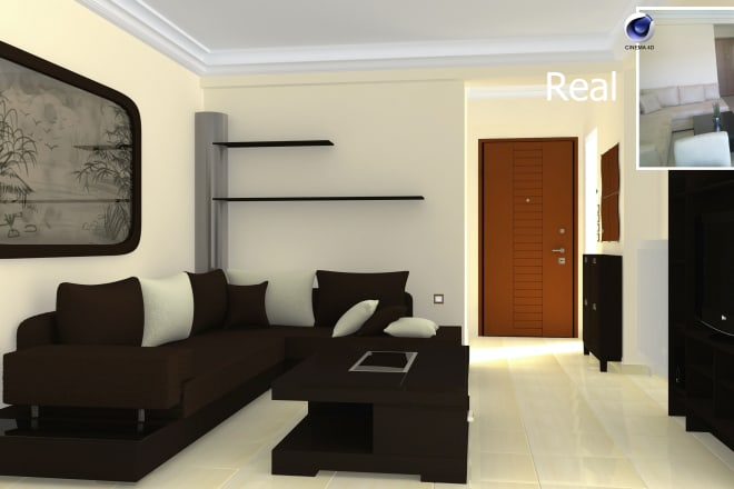 I will create any room of your house in cinema 4d