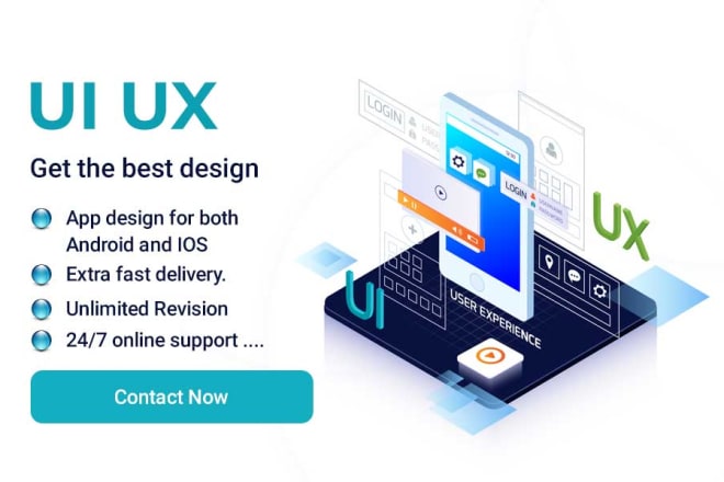 I will create app ui design for best UX in 24 hours