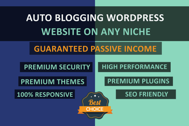 I will create autopilot automated wordpress auto blogging website, autoblog