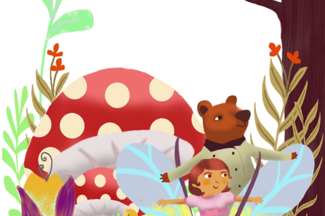 I will create beautiful illustrations for your childrens book