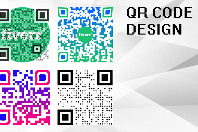 I will create custom qr codes with your logo