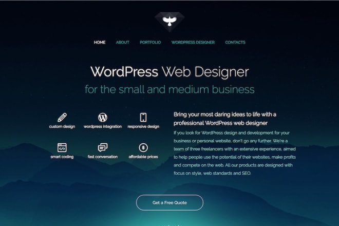 I will create, design, redesign, fix wordpress website