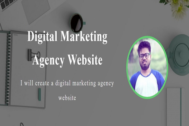 I will create digital marketing agency website with wordpress
