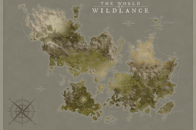 I will create high quality bespoke fantasy maps