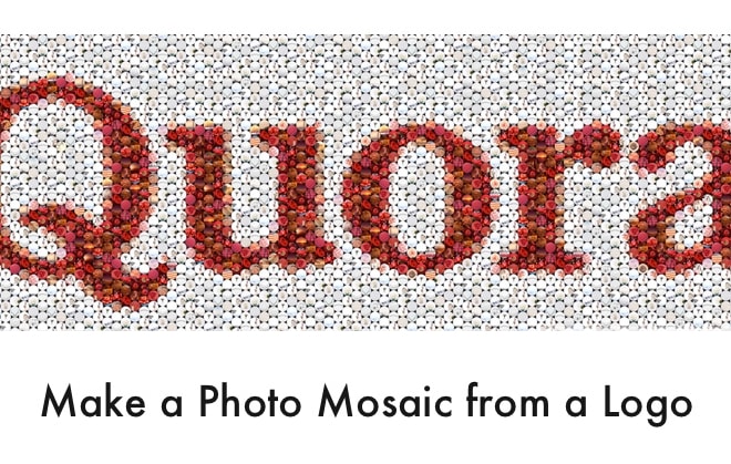 I will create mosaic photo collage for your logo