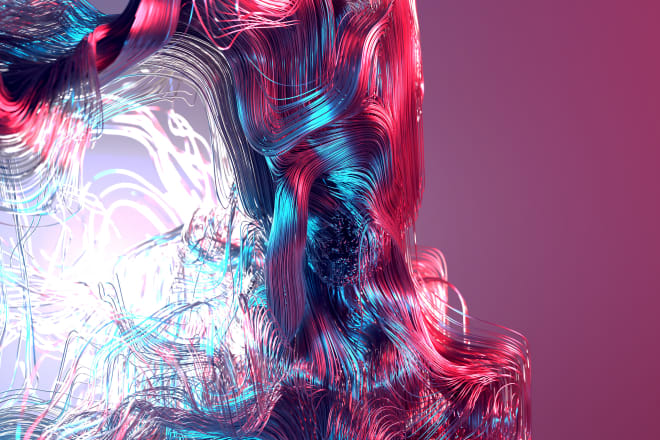 I will create motion graphics and 3d abstract art