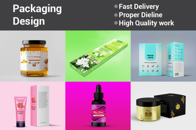 I will create professional packaging design, packaging label