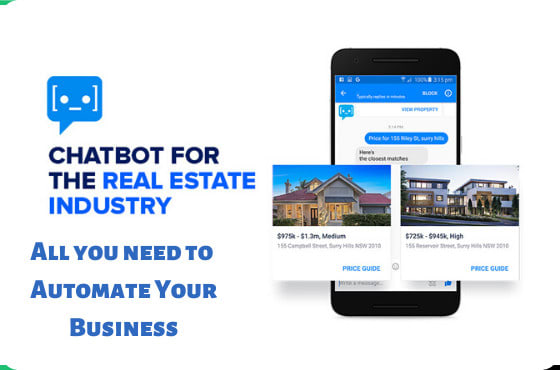 I will create real estate facebook chat bot to capture leads