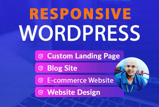 I will create wordpress landing page or website design for cpa dating site