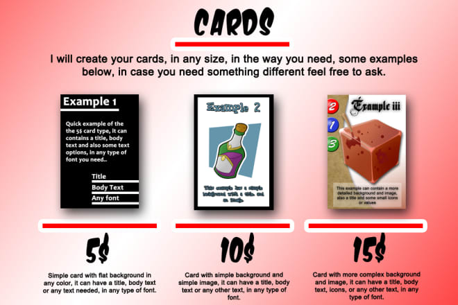 I will create your artwork for your board games or card games