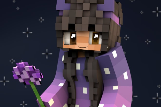 I will create your minecraft skin into a 3d model