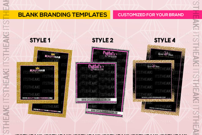I will customize blank instagram social media templates for your brand