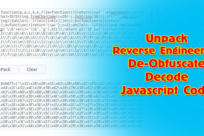 I will decode encoded javascript code