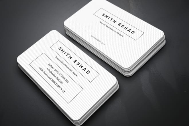 I will design 2 business card professional and sample withen 1 day