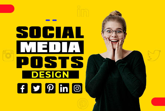 I will design 40 stunning social media posts, social media graphics