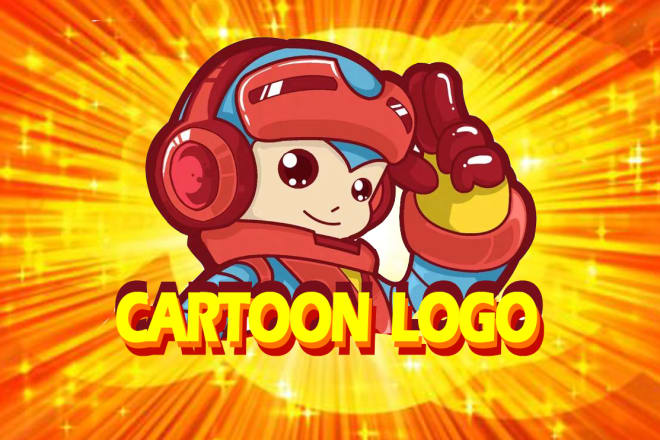 I will design a cute cartoon logo
