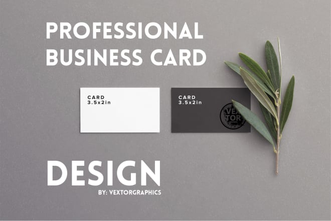 I will design a professional business card