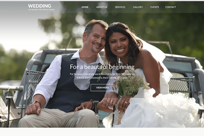 I will design amazing wedding website in wordpress and wix