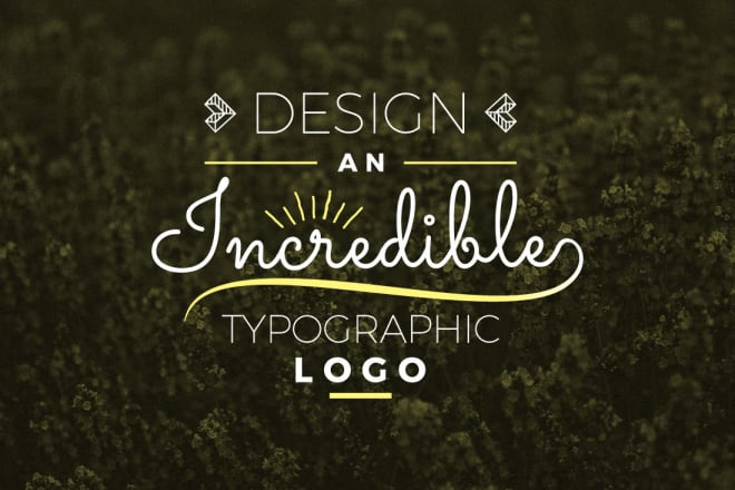 I will design an incredible typographic logo